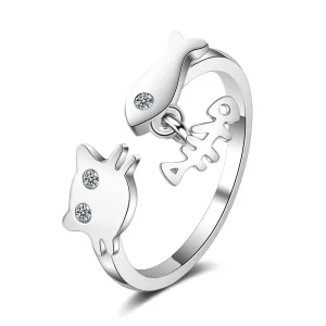Bague Chat Pêcheur