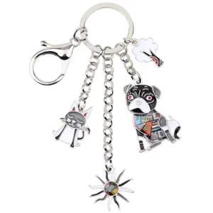 Porte Clé Chat et Chien