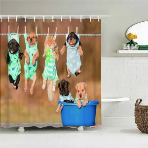 Rideau de Douche Chien