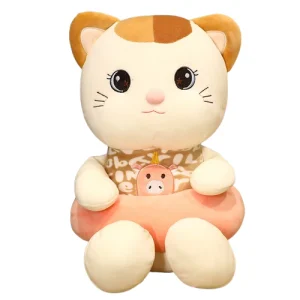 Peluche Chat Bouée Cochon