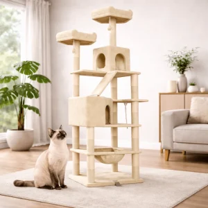 Arbre à chat xxl | Chêne Premium 208cm