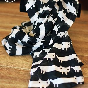 Foulard chats teckels