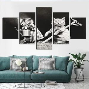 Tableau Chat  Jardinier