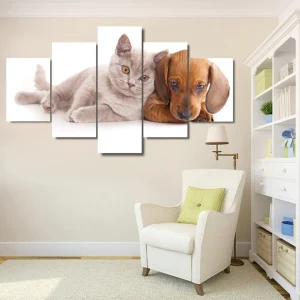 Tableau Chat  et Chien