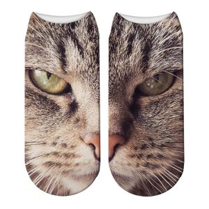 Chaussettes Chat Gris