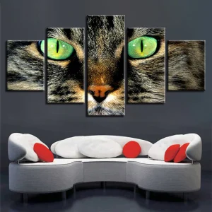 Tableau Chat  Yeux Verts