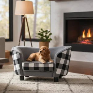 Canapé Lit Chien - Luxe, Confort Orthopédique et Design
